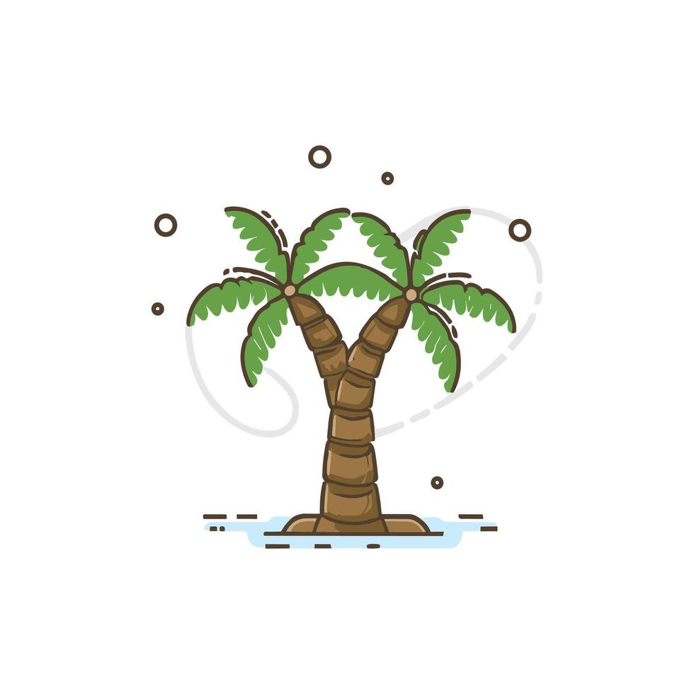 palm tree illustration vector