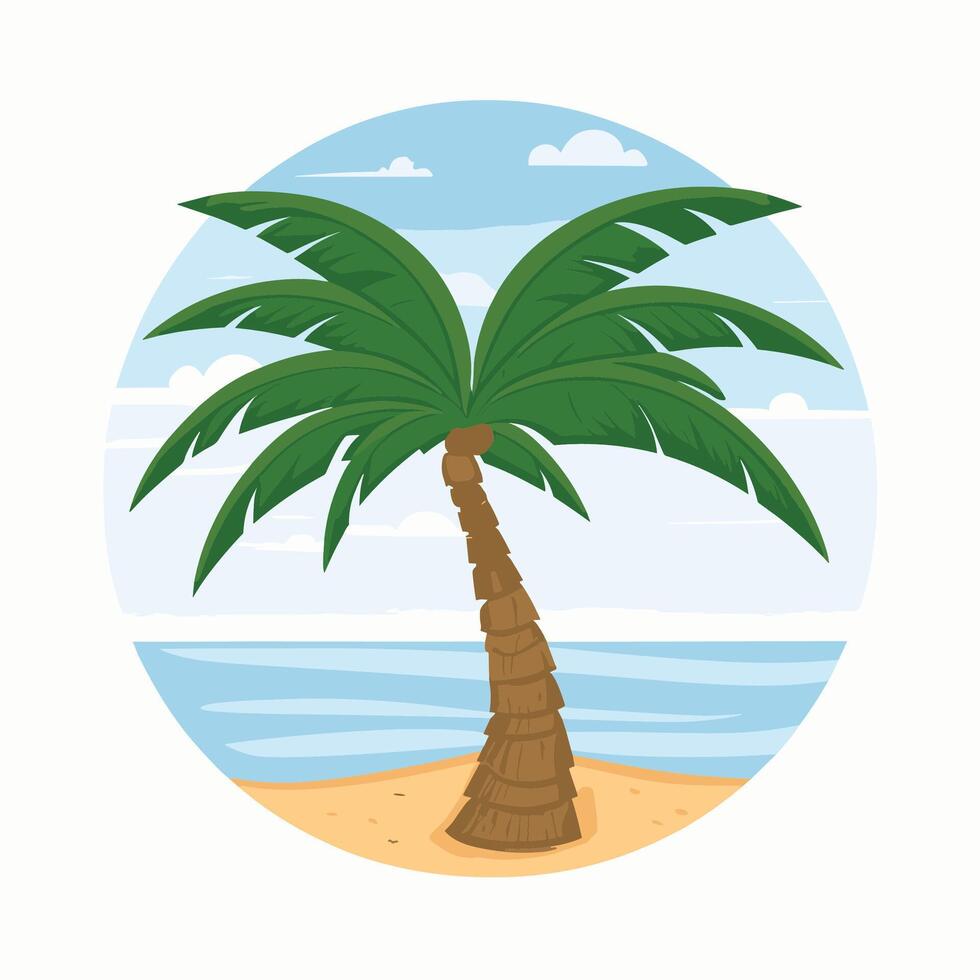 palm tree illustration vector