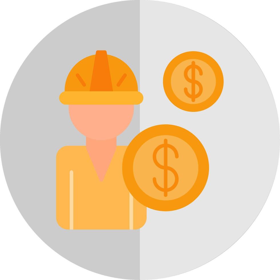 Salary Flat Scale Icon vector