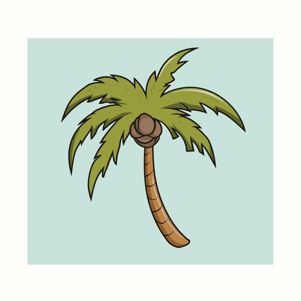 palm tree illustration vector