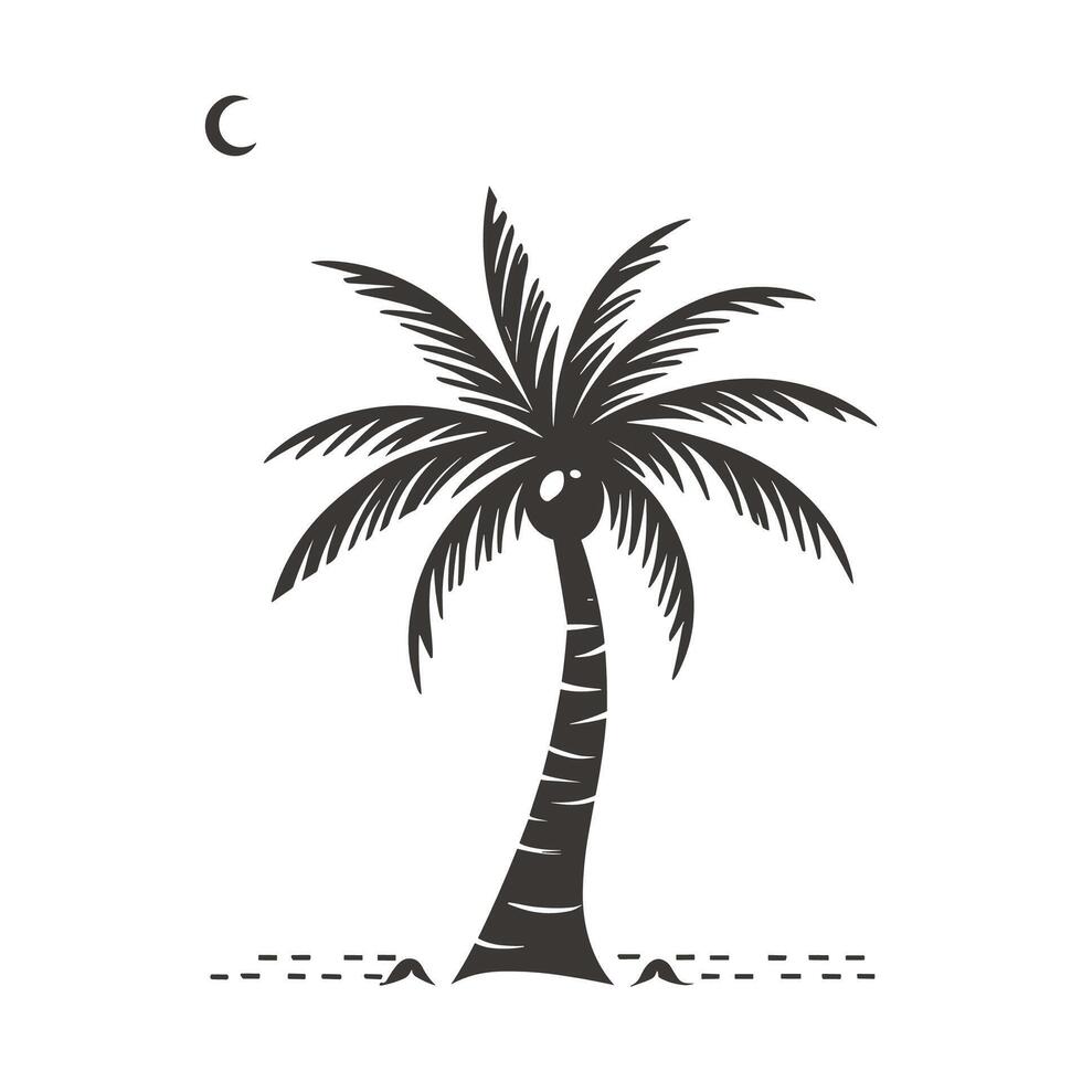 palm tree illustration vector