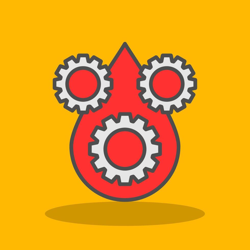 Lubricant Filled Shadow Icon vector