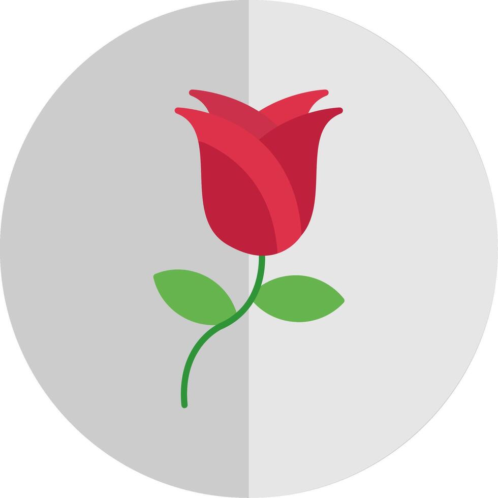 Rose Flat Scale Icon vector