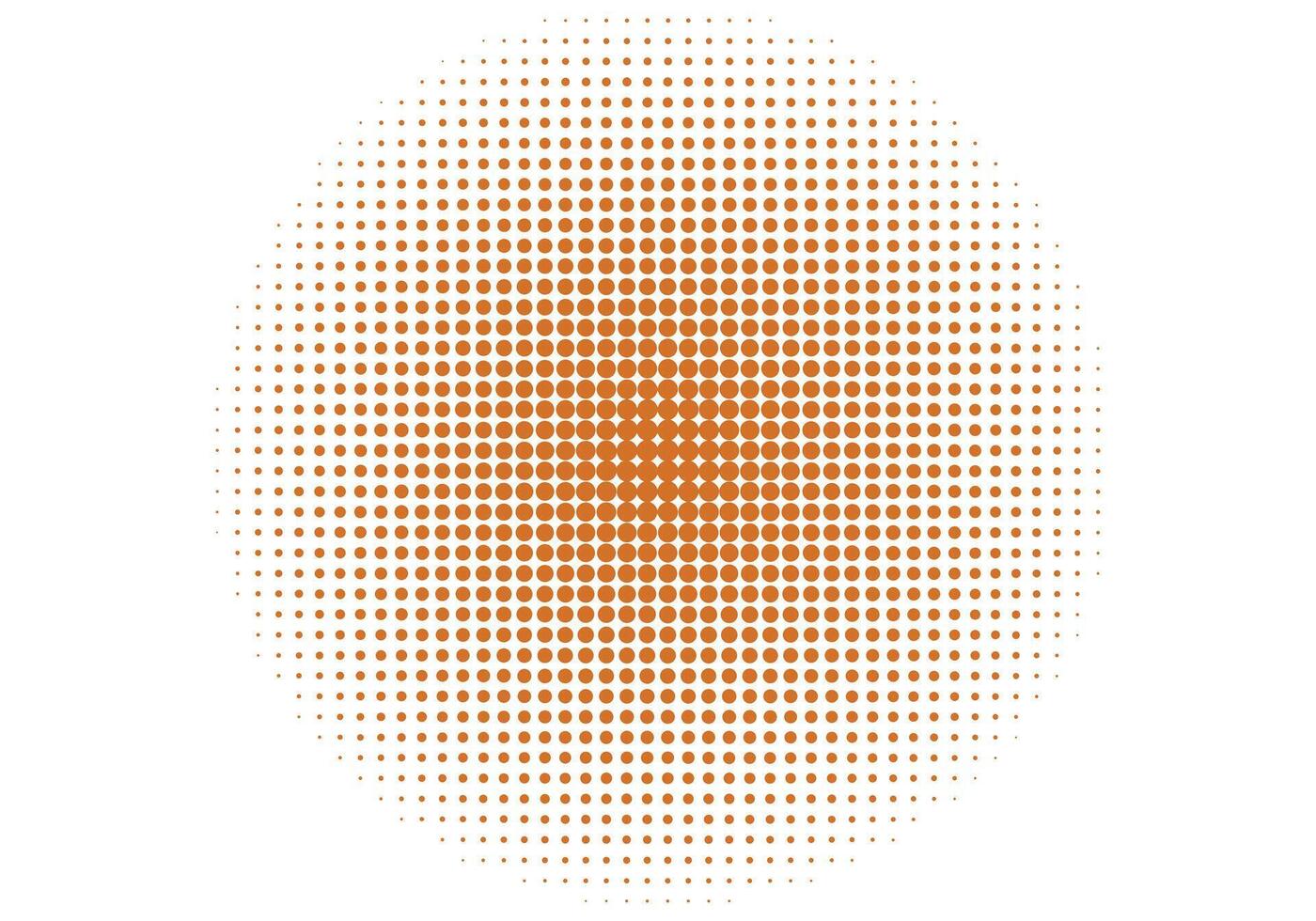 Doted circular pattern gradient in brown color isolated on white background for background design. vector