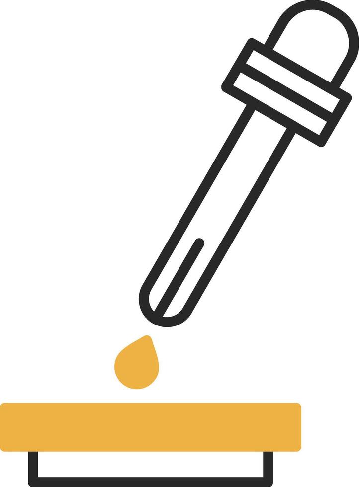 Pipette Skined Filled Icon vector
