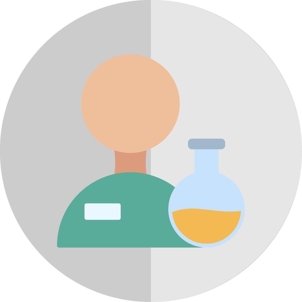 Scientist Flat Scale Icon vector