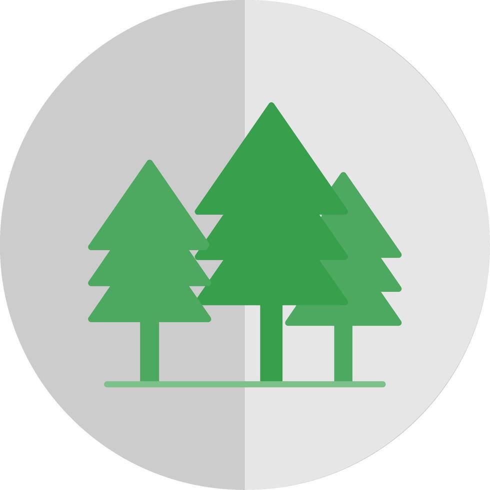 Tree Flat Scale Icon vector