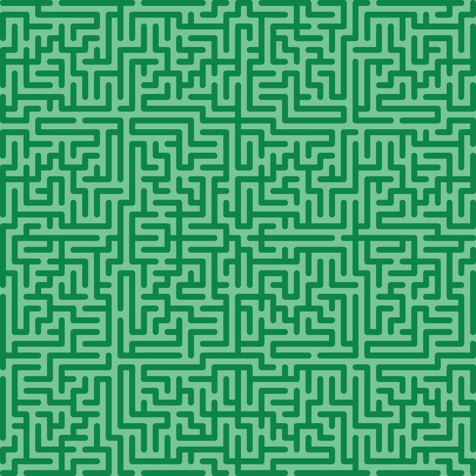 Green natural grass geometric rounded maze vector