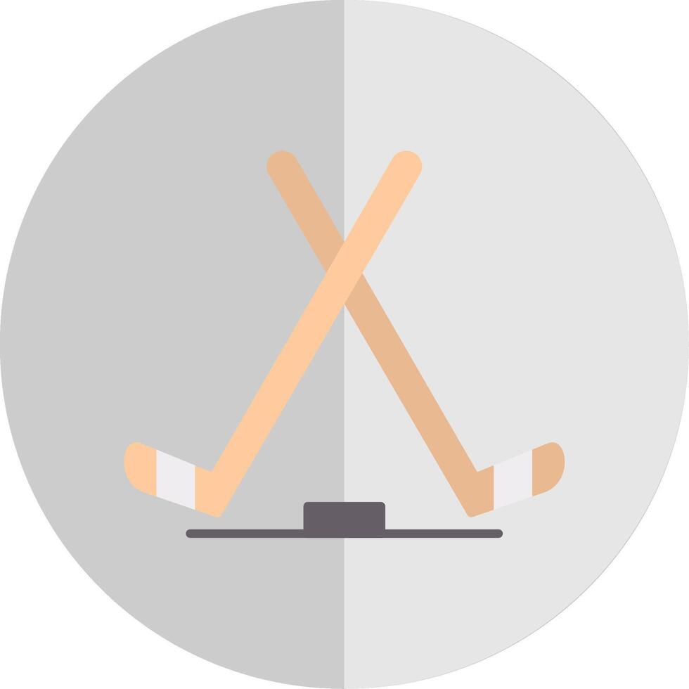 hielo hockey plano escala icono vector