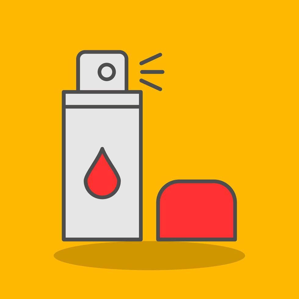 Spray Filled Shadow Icon vector