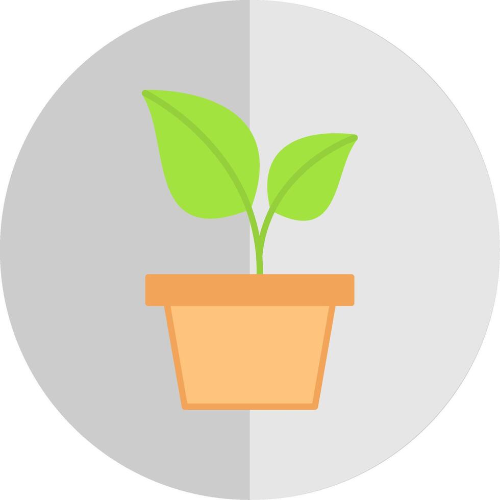 planta plano escala icono vector