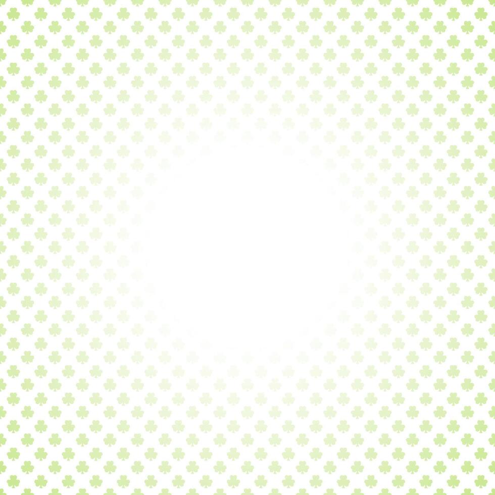 Saint Patrick's Day green lucky clover shamrock frame background design template illustration vector