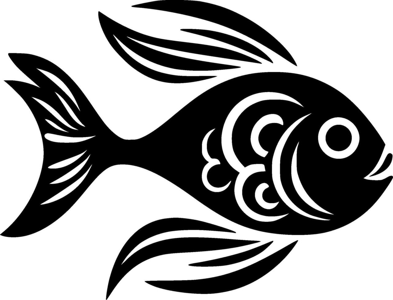 Fish - High Quality Logo - illustration ideal for T-shirt graphic vector