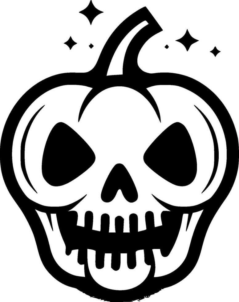 Halloween, Minimalist and Simple Silhouette - illustration vector