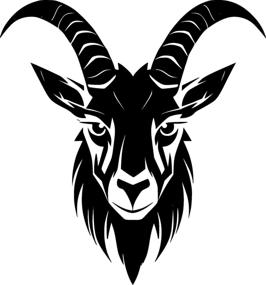 Goat, Minimalist and Simple Silhouette - illustration vector