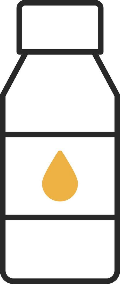 Bottle Skined Filled Icon vector