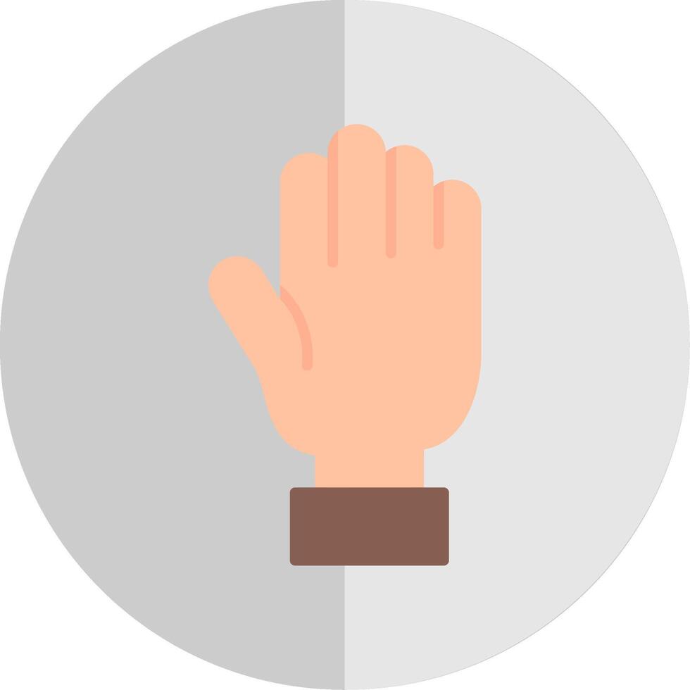 Hand Flat Scale Icon vector