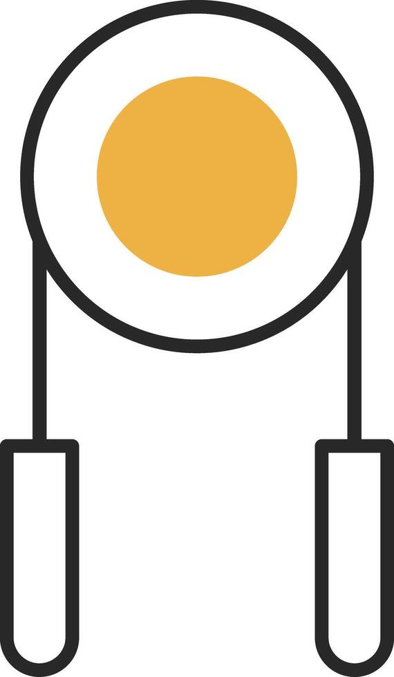 Hand Grip Skined Filled Icon vector