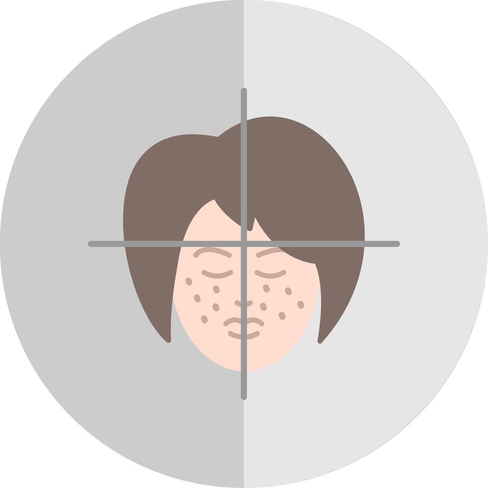 Face Treatment Flat Scale Icon vector