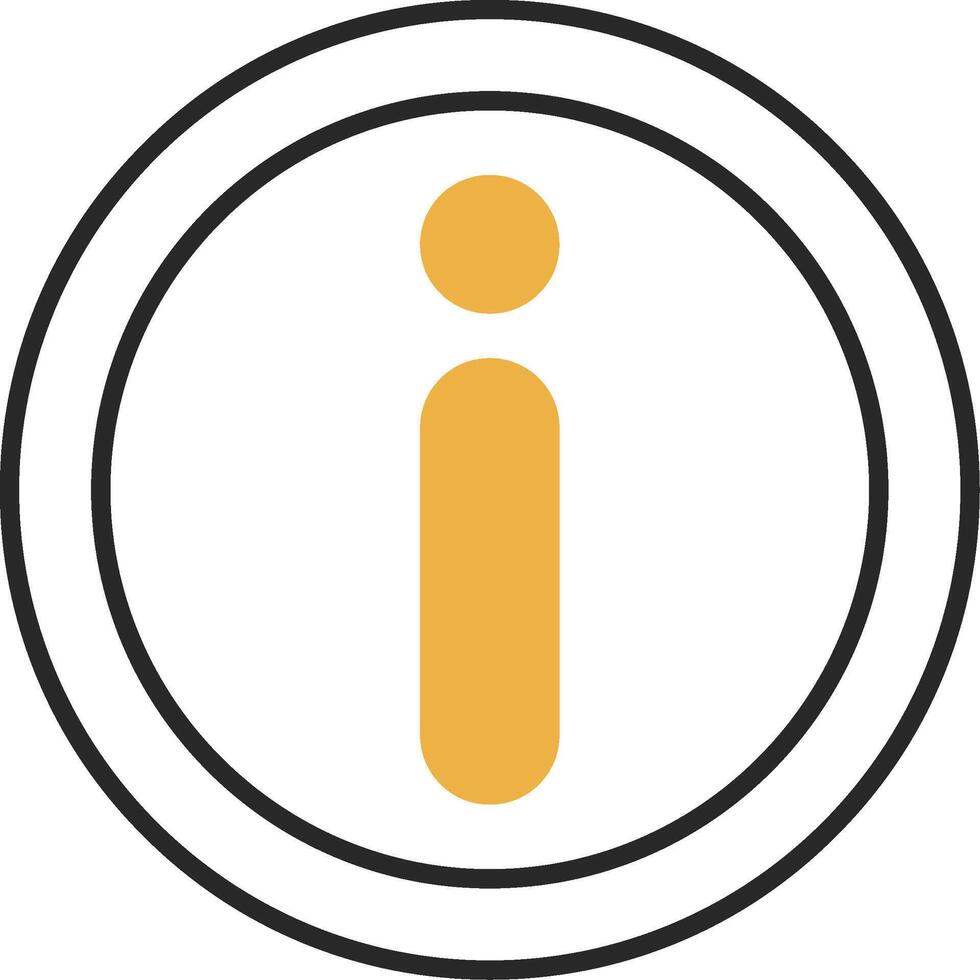 Information Skined Filled Icon vector