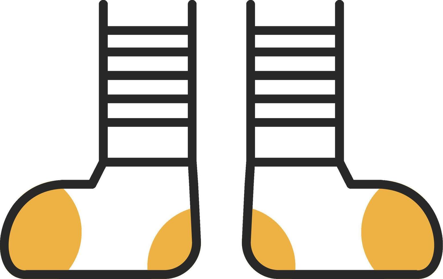 Clown Shoes Skined Filled Icon vector