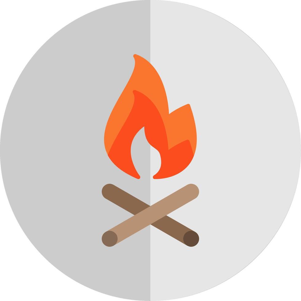 Fire Flat Scale Icon vector