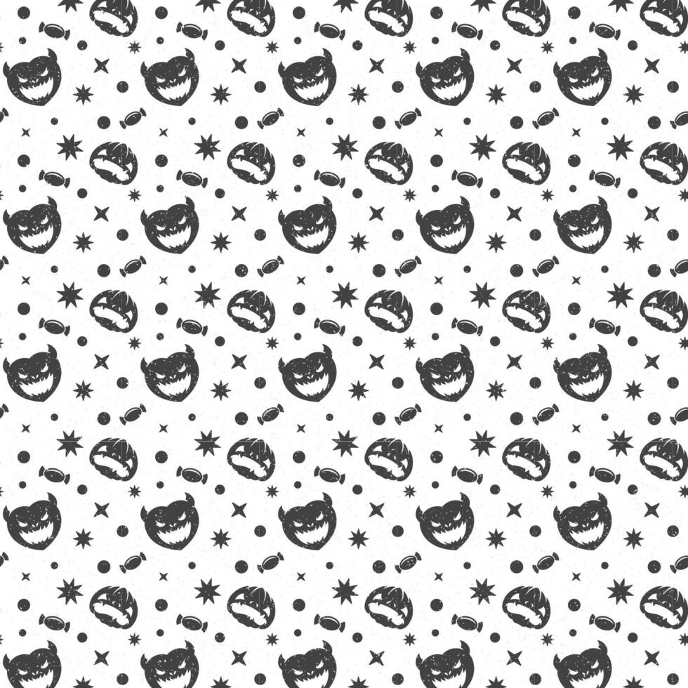 Halloween pattern design for background vector
