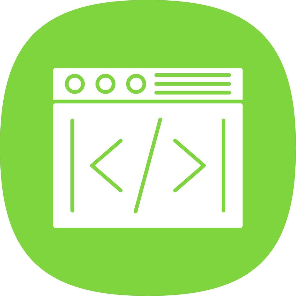 Coding Line Two Color Icon vector