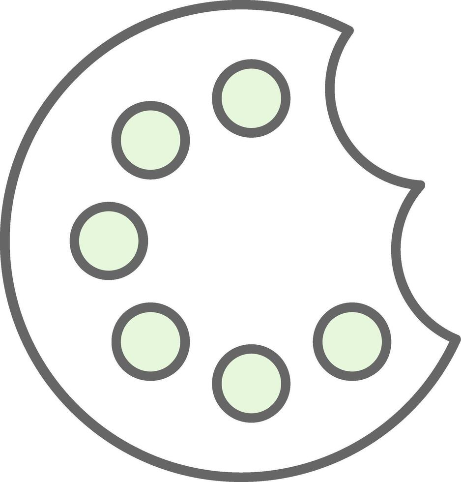 Painting Palette Fillay Icon vector