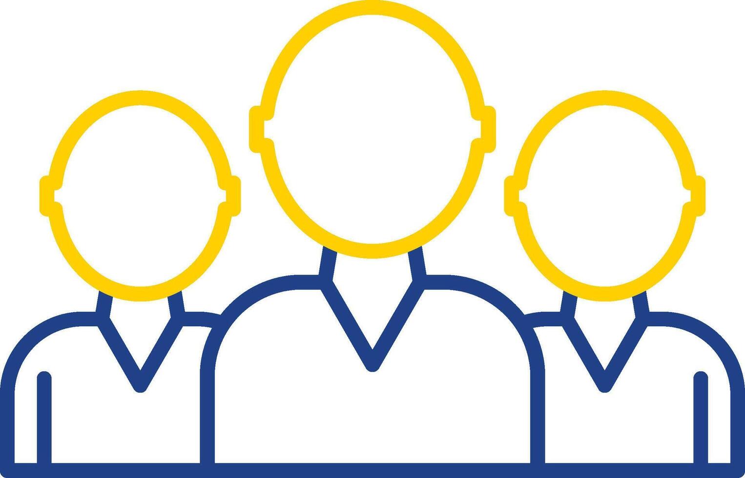 Team Line Two Color Icon vector