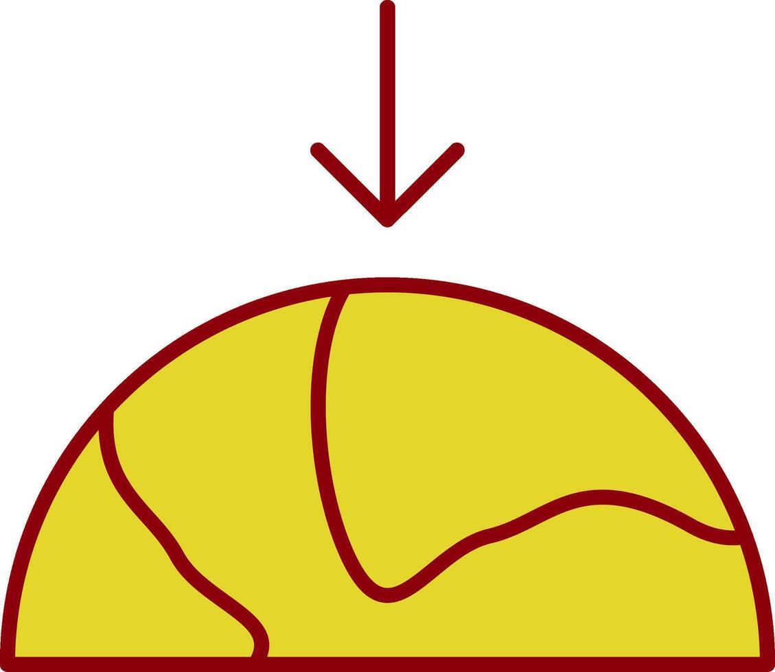 Gravity Line Two Color Icon vector