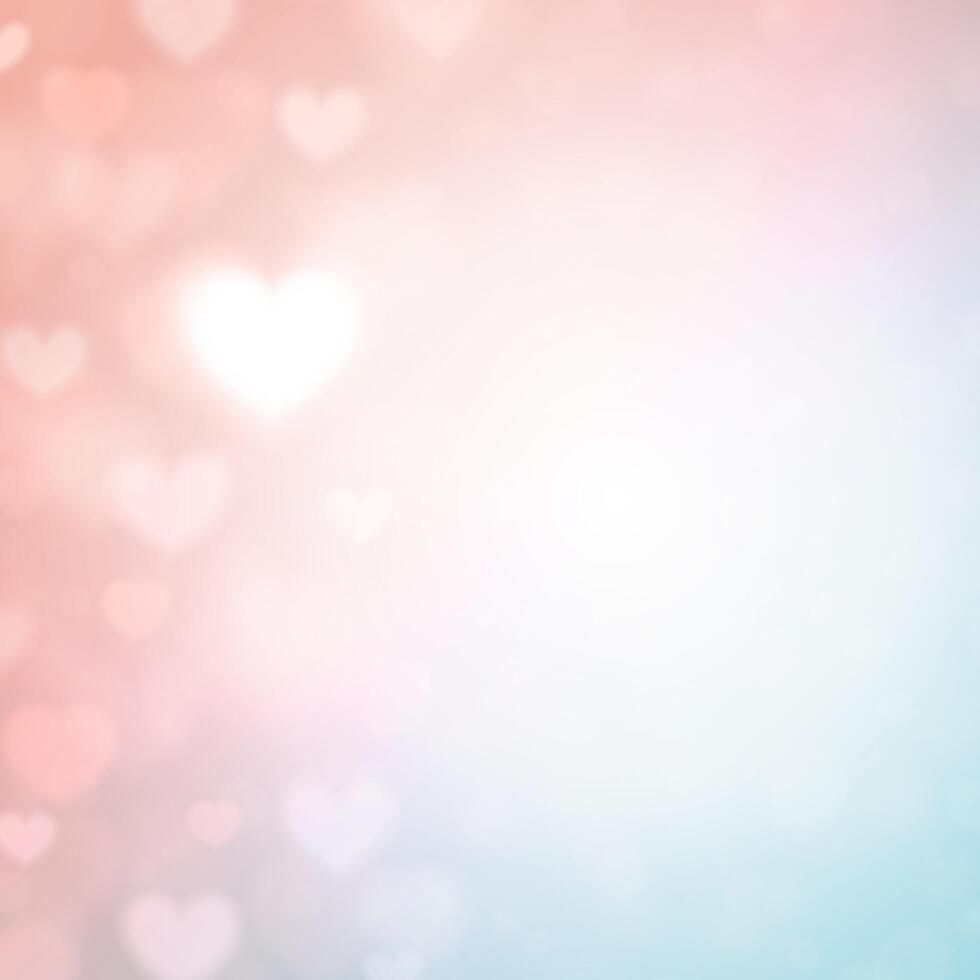 san valentin día corazón bokeh luces vector