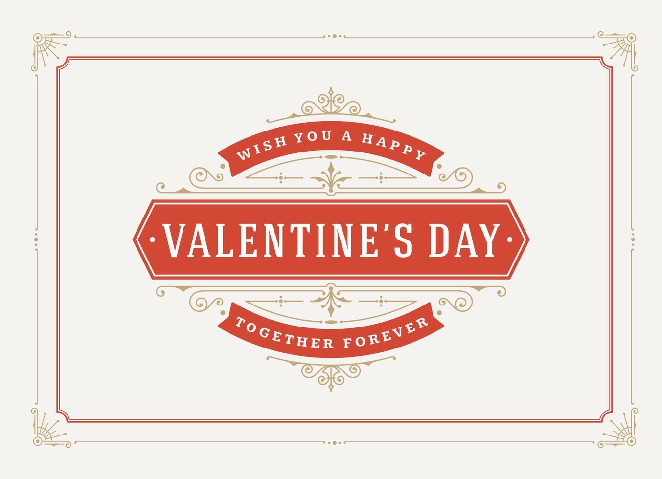 Valentines Day Card With Heart vector