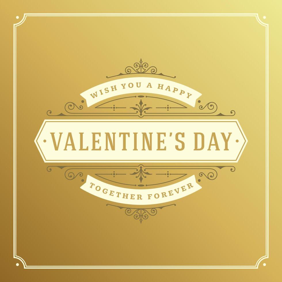 Valentines Day Card With Heart vector