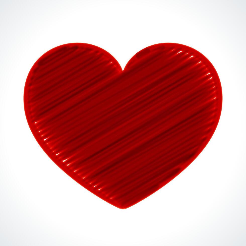Valentines Day greeting card or poster illustration vector