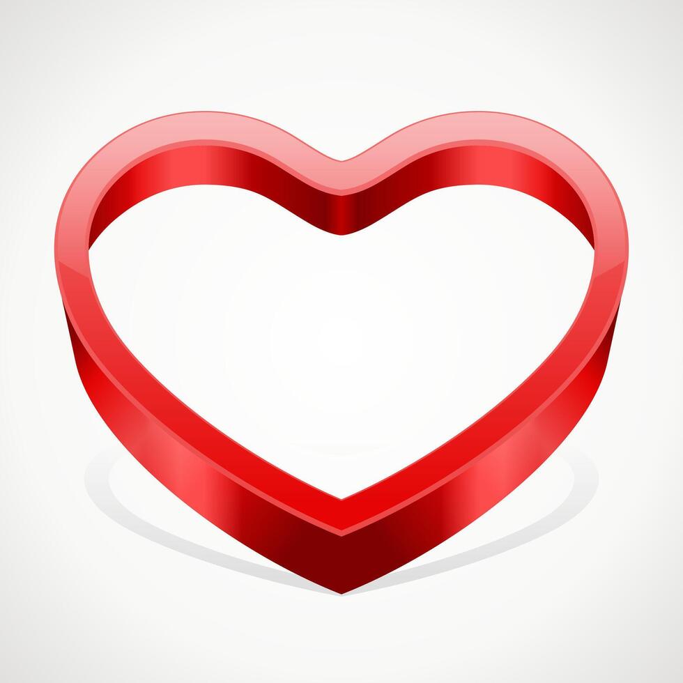 Elegant Valentines Day Card Design With Heart Motif vector