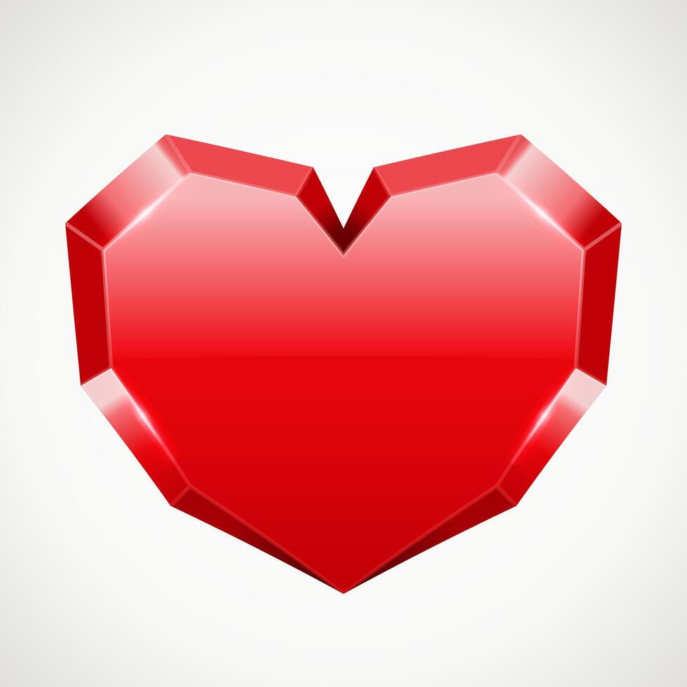 Elegant Valentines Day Card Design With Heart Motif vector