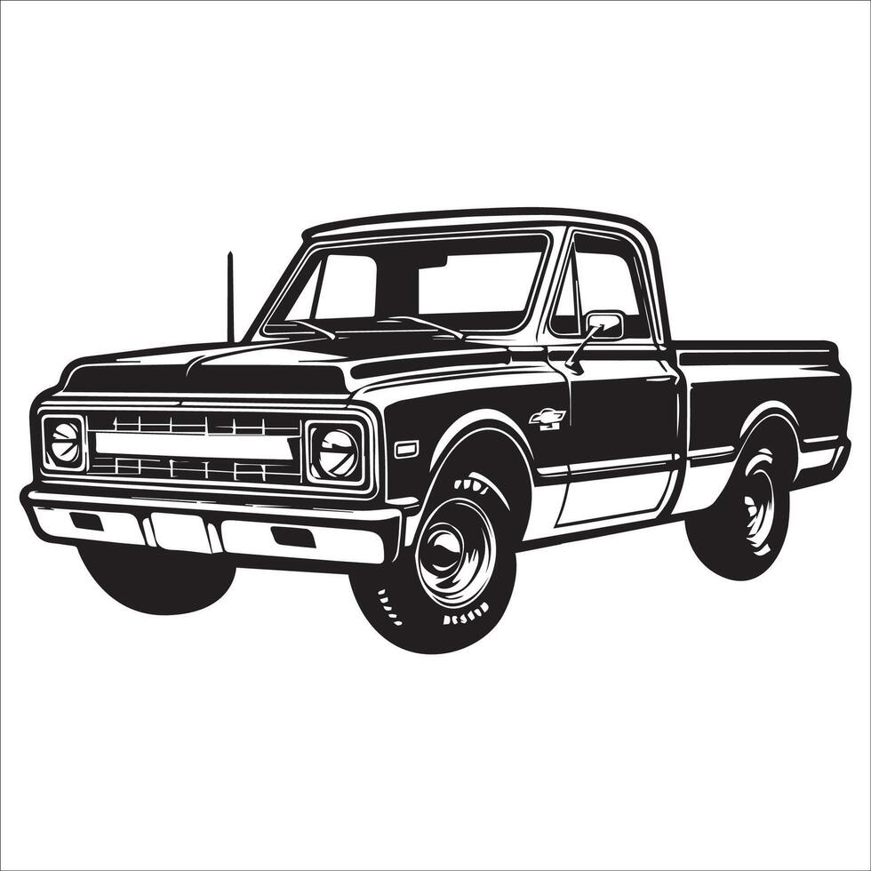 Chevy Truck Vector Art, Icons, and Graphics for Free Download, حجم الصورة 980x980