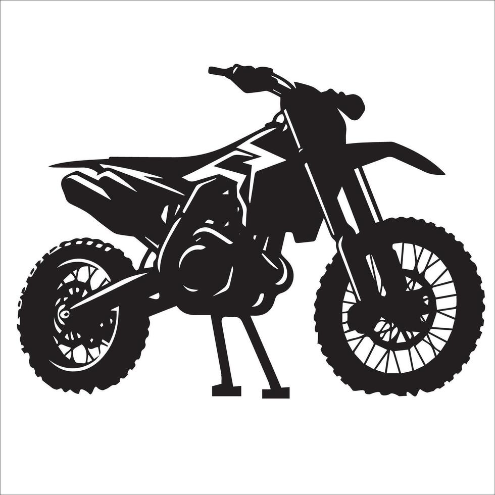 Motorcycle silhouette on a white background vector