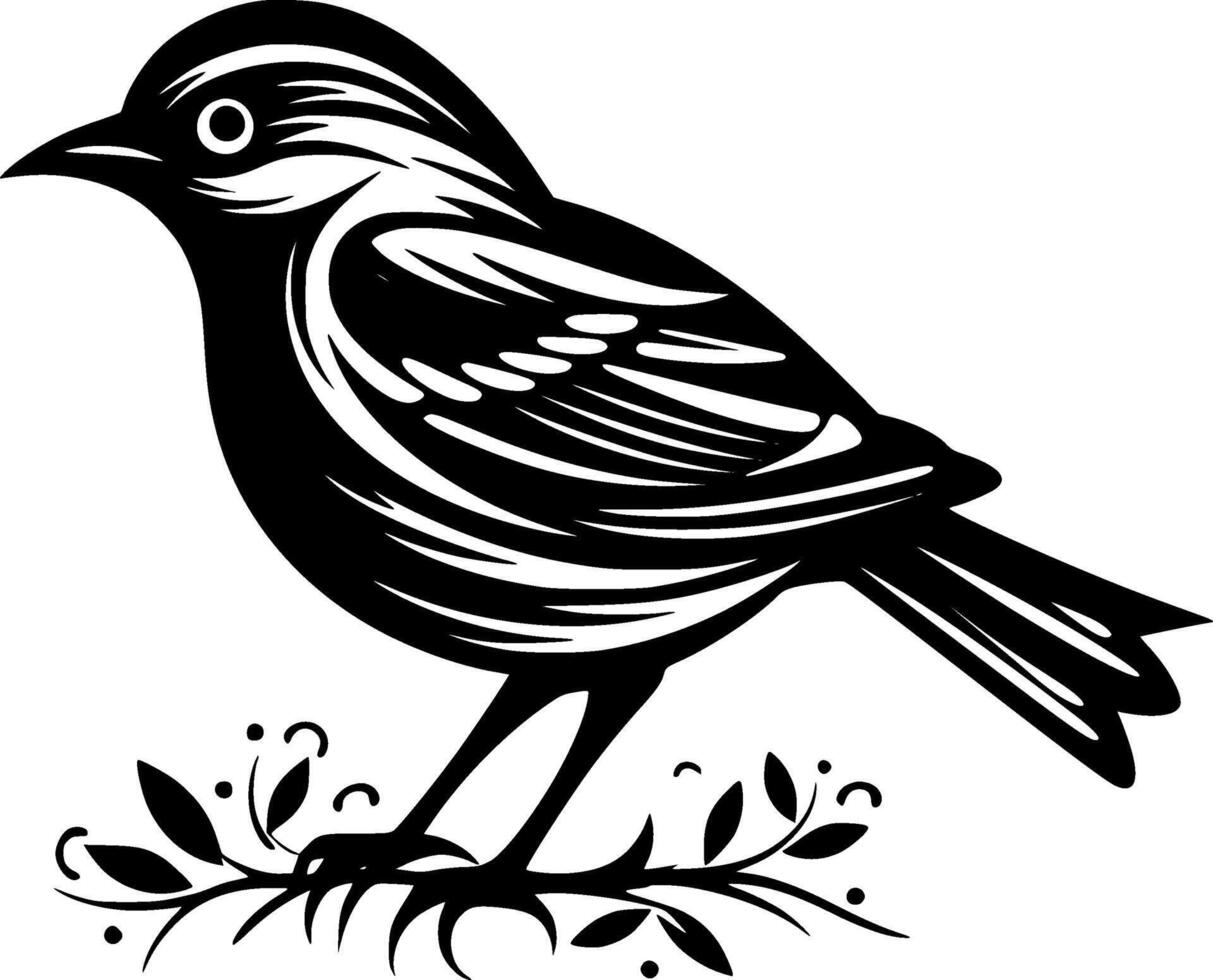 Sparrow - Minimalist and Flat Logo - illustration vector