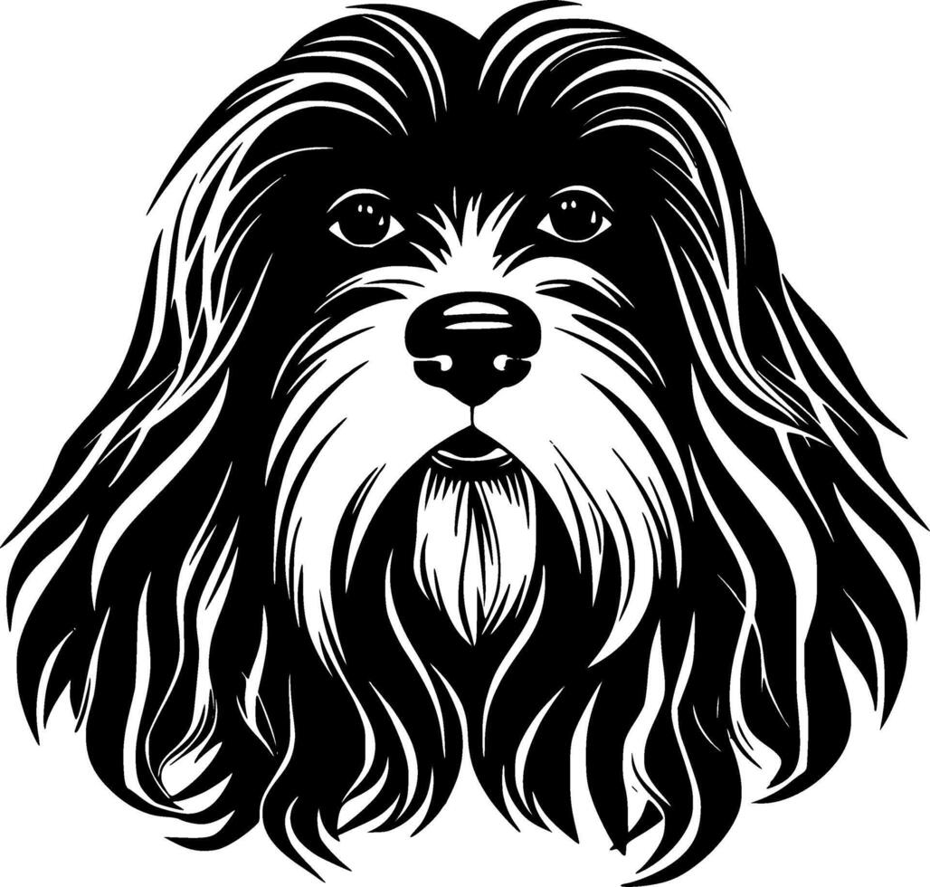 Havanese - Minimalist and Flat Logo - illustration vector