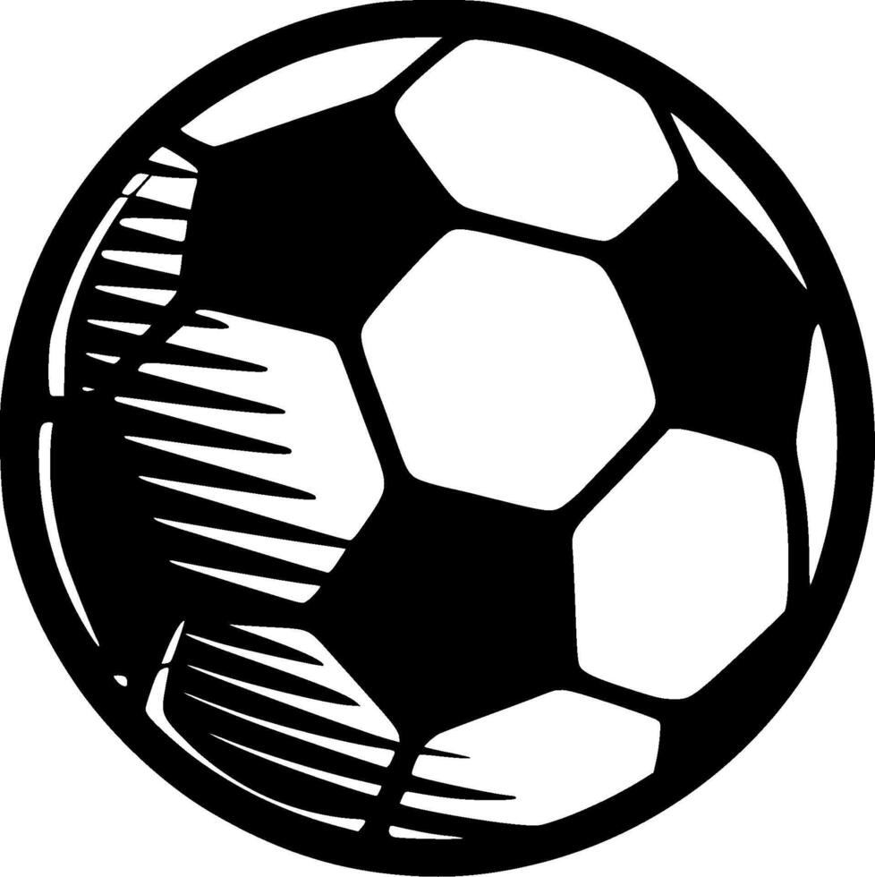 Football, Minimalist and Simple Silhouette - illustration vector