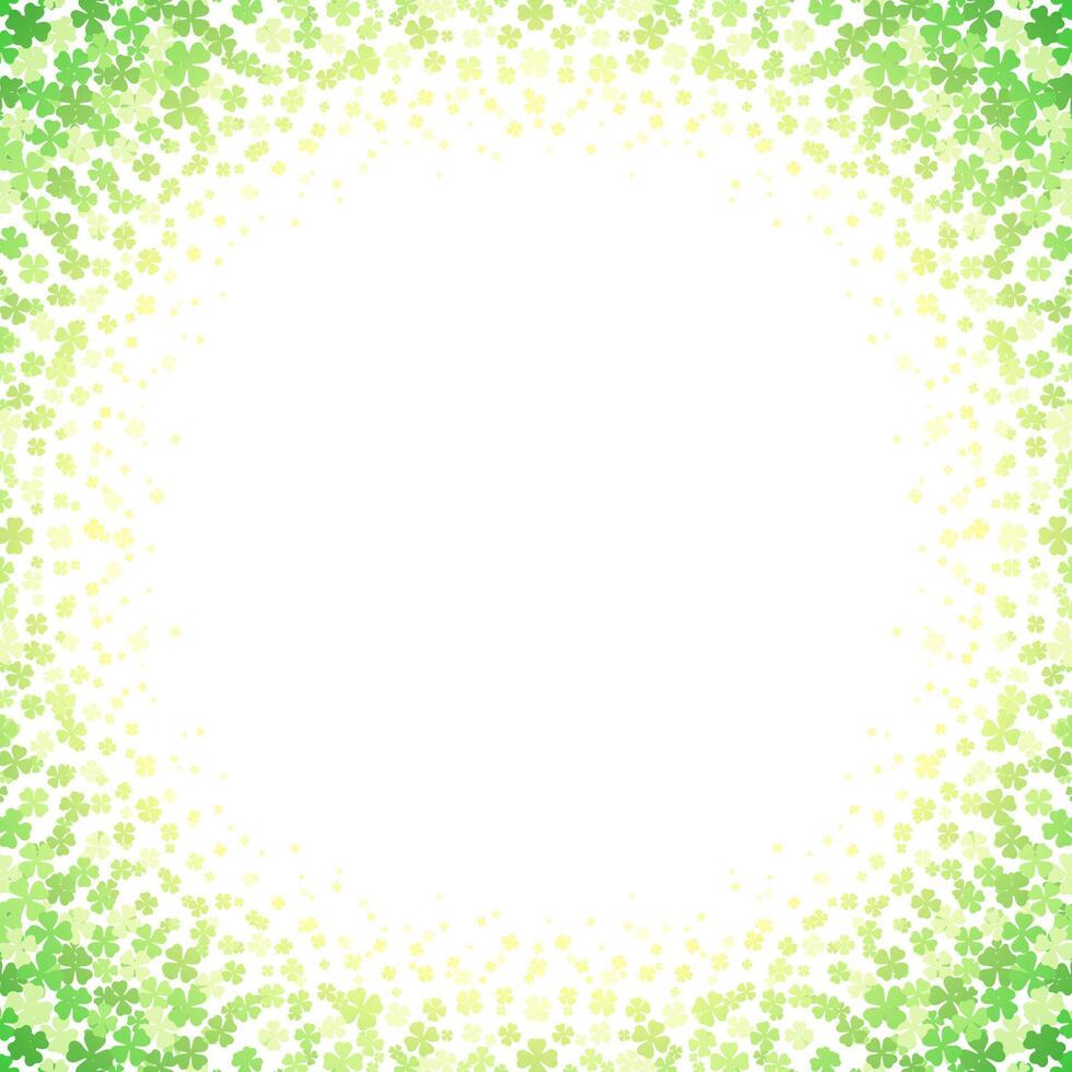 Saint Patrick's Day Irish lucky clover green gradient background copy space design template vector