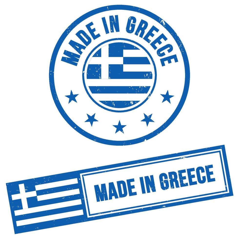 Made in Greece Stamp Sign Grunge Style vector