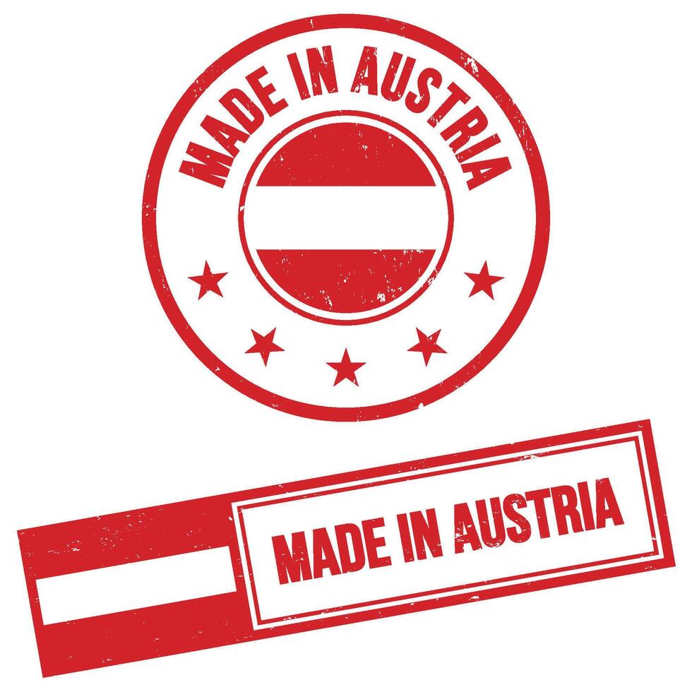 Made in Austria Stamp Sign Grunge Style vector