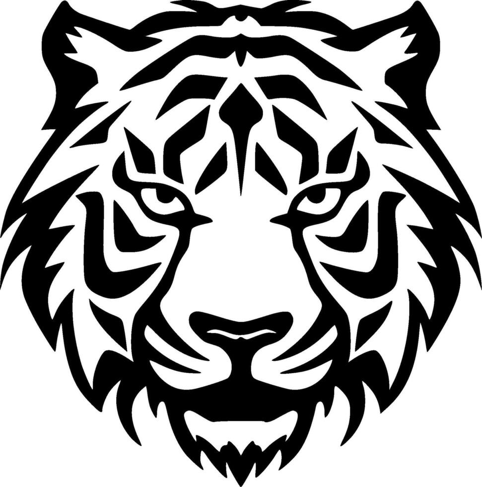 Tiger - Minimalist and Flat Logo - illustration vector