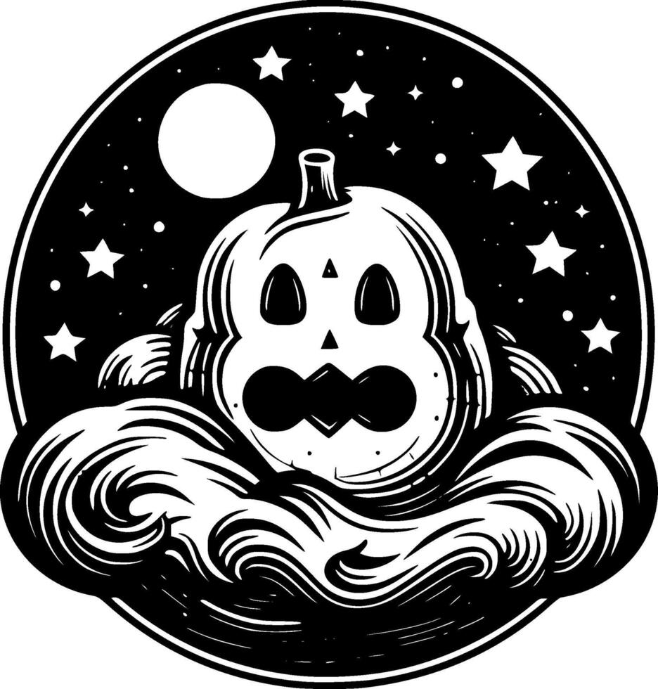 Halloween - Minimalist and Flat Logo - illustration vector