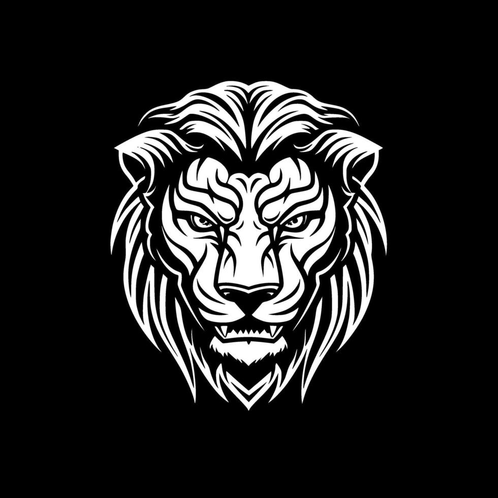 Tiger, Minimalist and Simple Silhouette - illustration vector
