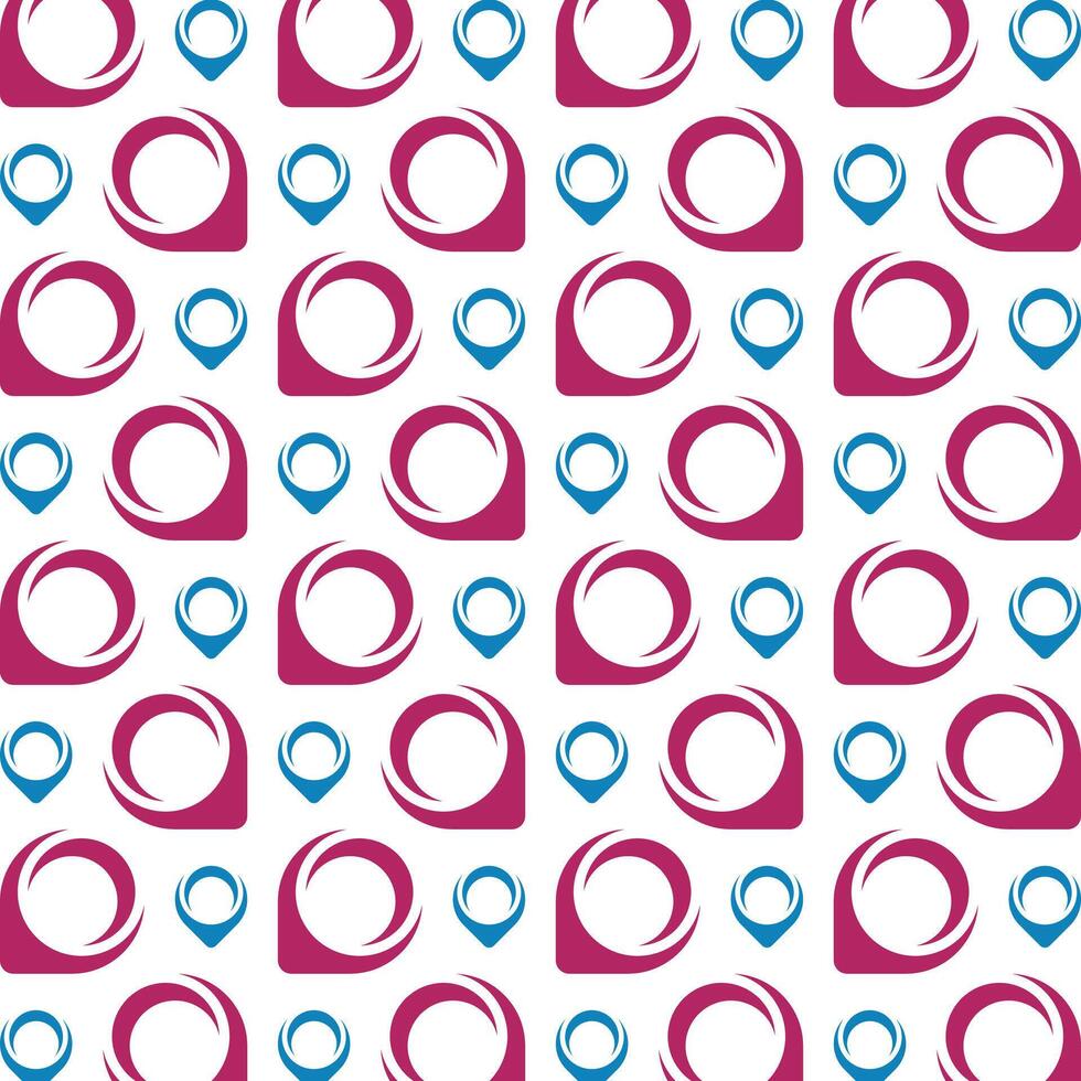 Pin map grand trendy multicolor repeating pattern illustration background design vector