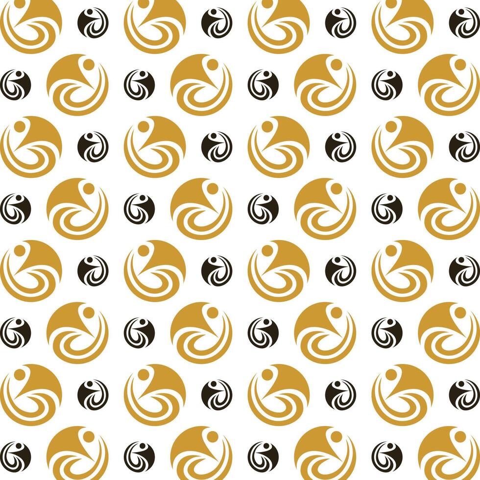People energizing trendy multicolor repeating pattern illustration background design vector